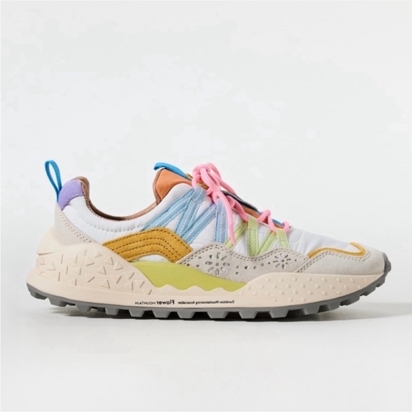 Flower Mountain Shoes - NWT Flower Mountain Washi Sneakers in Beige/White/Multi